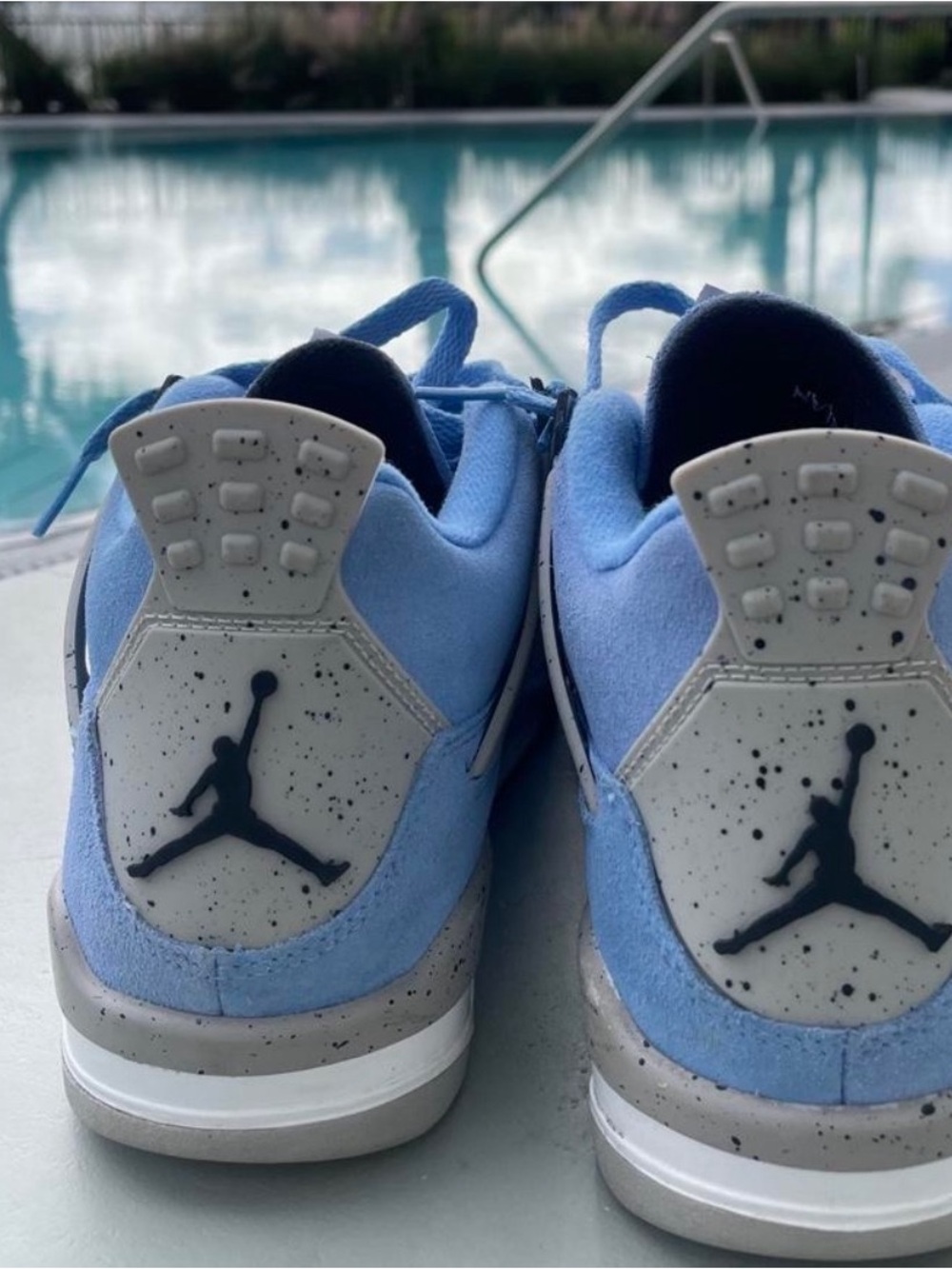 Jordan Light Blue Suede Sneakers - Picture 2 of 4